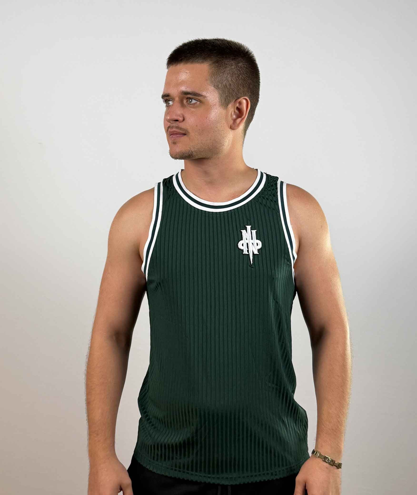Camiseta Fit Green Strips – Summer Collection | INC The Attic Sevilla